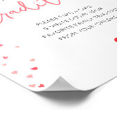 Familientraditionen Schildern Kinderdusche Poster (Ecke)