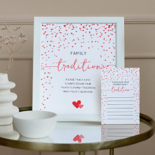 Familientraditionen Schildern Kinderdusche Poster