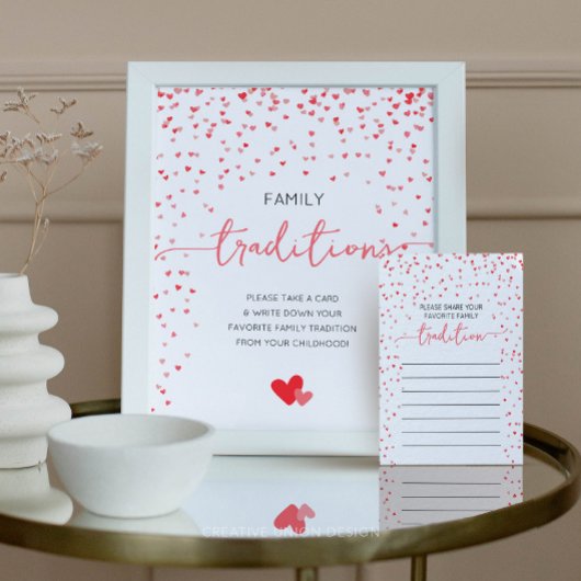 Familientraditionen Schildern Kinderdusche Poster