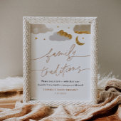 Familientraditionen signieren Twinkle Star Baby Du Poster