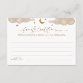 Familientraditionen Twinkle Star Baby Duschkarte Begleitkarte (Vorderseite)