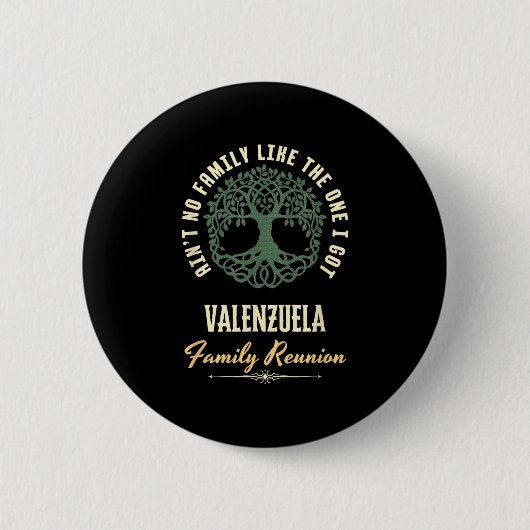 Familientreffen 2025 passendes Design - Valenzuela Button (Vorderseite)
