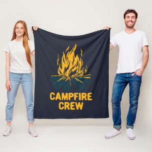Familientreffen am Lagerfeuer Camping-Crew Fleecedecke