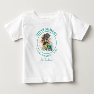 Familientreffen am Strand Sommerferien Baby T-shirt
