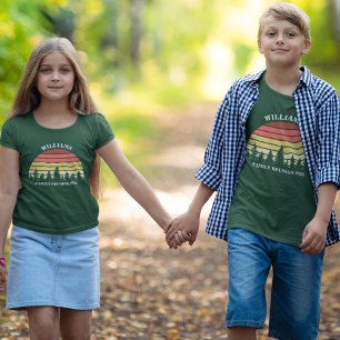 Familientreffen Benutzerdefinierter Wald-Camping-T T-Shirt