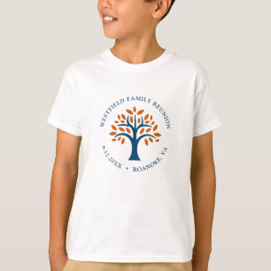 Familientreffen Blau Kariert Moderne Familienstruk T-Shirt