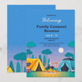 Familientreffen Camping Einladung (Vorne/Hinten)