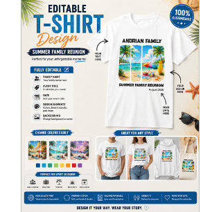 Familientreffen Custom - Sommer Familientreffen T-Shirt