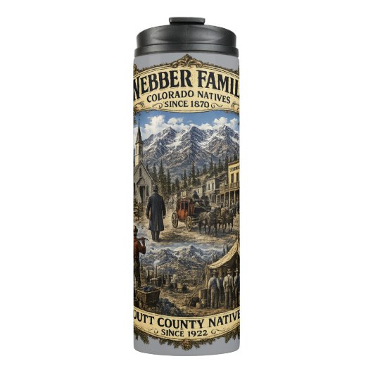Familientreffen der Webbers Thermosbecher (Vorderseite)