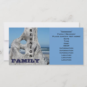 Familientreffen-Einladungen Ozeanstrand Blaue Well