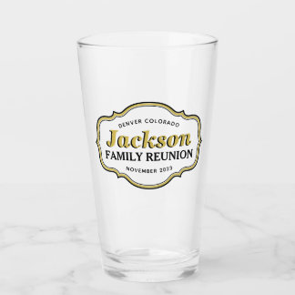 Familientreffen-Event-Party-Souvenir Pint-Glas Glas