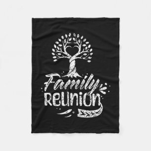 Familientreffen Familienzusammenkunft Fleecedecke
