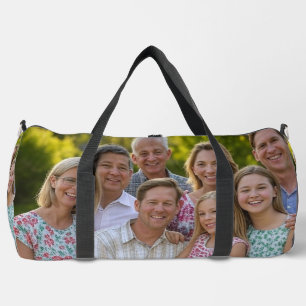 Familientreffen-Foto anpassen und personalisieren Duffle Bag