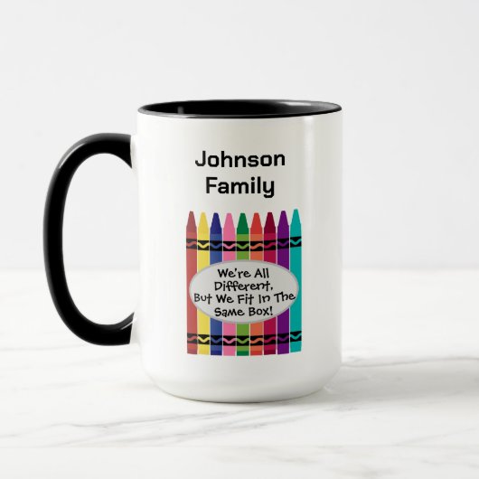 Familientreffen Große Farb-Mug Tasse (Links)