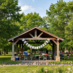 Familientreffen Grün anpassbar Wimpelkette