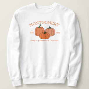 Familientreffen Herbstkürbisse Benutzername Jahr Sweatshirt