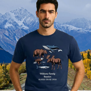 Familientreffen Kreuzfahrt Alaska Abenteuer T-Shirt