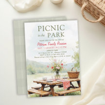Familientreffen Picknick Elegante Wasserfarben Kun