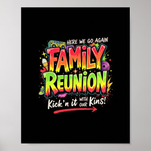Familientreffen-Reise, die mit den Poster
