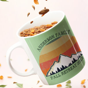 Familientreffen Sunset Mountain Schönes Grün Kaffeetasse