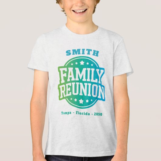Familientreffen  Tri-Blend shirt (Vorderseite)