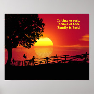 Familientributes-Liebe des Familienposters Poster
