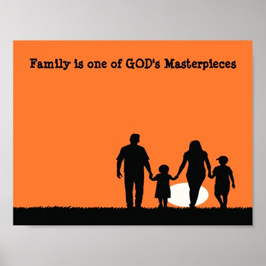 Familientributes-Liebe des Familienposters Poster (Vorne)