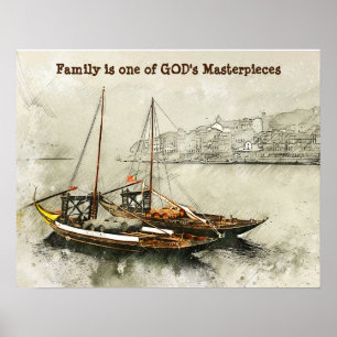 Familientributes-Liebe des Familienposters Poster