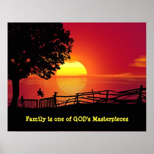 Familientributes-Liebe des Familienposters Poster (Vorne)