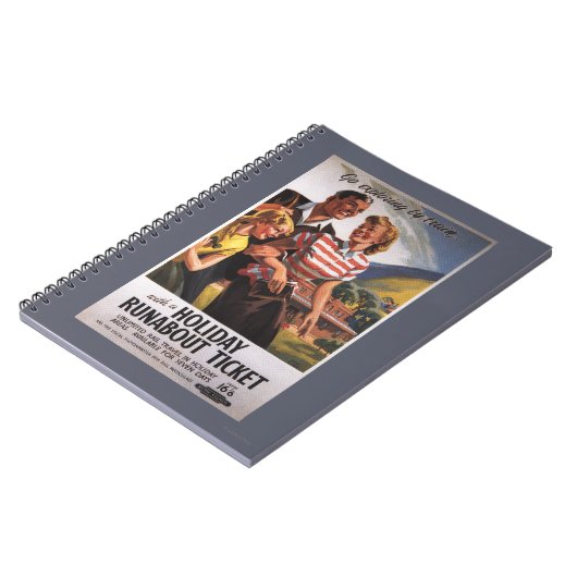 Familientrio auf Holiday Runabout Sparen Notizblock (Linke Seite)