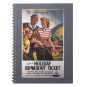 Familientrio auf Holiday Runabout Sparen Notizblock (Vorderseite)