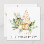 *~* Familienunternehmen AP20 Weihnachtsbäume Party Einladung (Vorne/Hinten)