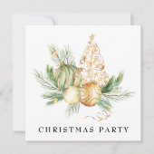 *~* Familienunternehmen AP20 Weihnachtsbäume Party Einladung (Vorderseite)