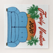 Familienurlaub 2020 auf dem Sofa Funny Virus Joke Puzzle (Horizontal)