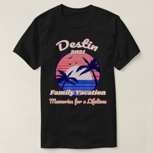 Familienurlaub 2021 Florida T-Shirt (Design vorne)