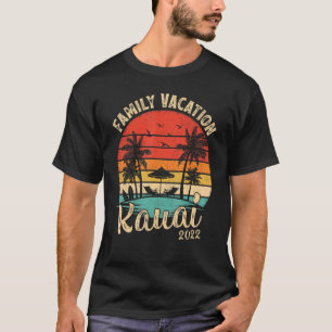 Familienurlaub 2022 Vintag Retro Hawaii Kauai T-Shirt