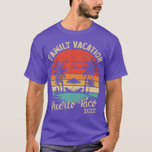 Familienurlaub 2022 Vintag Retro Puerto Rico Bea T-Shirt