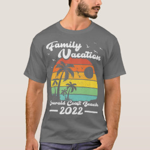 Familienurlaub 2022 Vintage Florida Emerald Coast T-Shirt