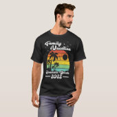 Familienurlaub 2022 Vintager Hawaii Honolulu Stran T-Shirt (Vorne ganz)