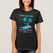 Familienurlaub 2023 Palm Tree California Newport T-Shirt (Vorderseite)
