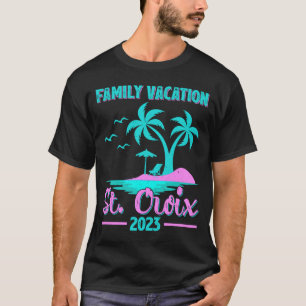 Familienurlaub 2023 Palm Tree Jungfrau Insel St Cr T-Shirt
