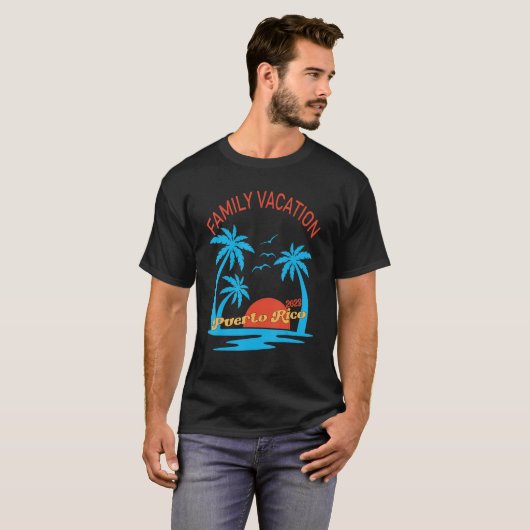 Familienurlaub 2023 Puerto Rico Matching Group Su T-Shirt (Vorne ganz)