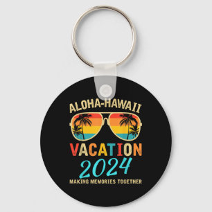 Familienurlaub 2024 Aloha Hawaii Hawaiian Matchin Schlüsselanhänger