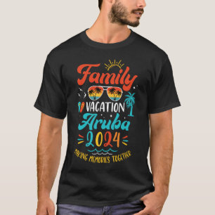 Familienurlaub 2024 Aruba Matching Sommerurlaub T-Shirt