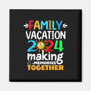 Familienurlaub 2024 Beach Matching Sommerfamilie Magnet