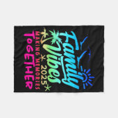 Familienurlaub 2025 Beach Matching Family Sommer Fleecedecke (Vorderseite (Horizontal))