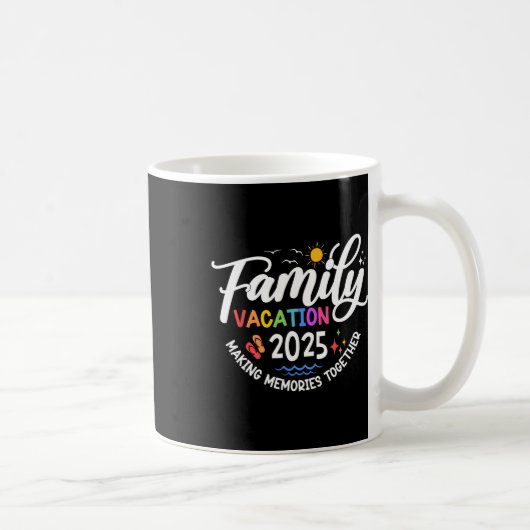 Familienurlaub 2025 Beach Matching Sommerurlaub Kaffeetasse (Rechts)
