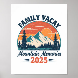 Familienurlaub 2025 Bergtrip Erinnerungen Übereins Poster