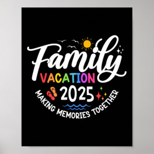 Familienurlaub 2025 Gemeinsam Erinnerungen Schaffe Poster