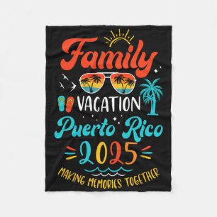 Familienurlaub 2025 Puerto Rico Matching Sommer V Fleecedecke